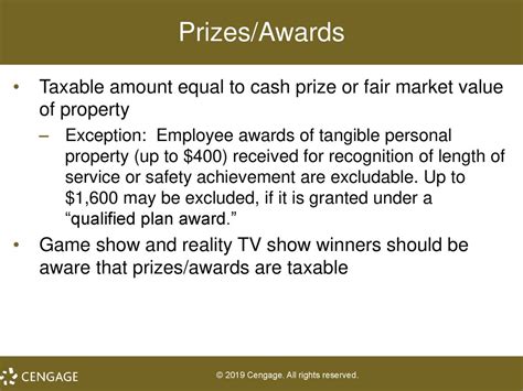 Tax on Prizes and Awards .